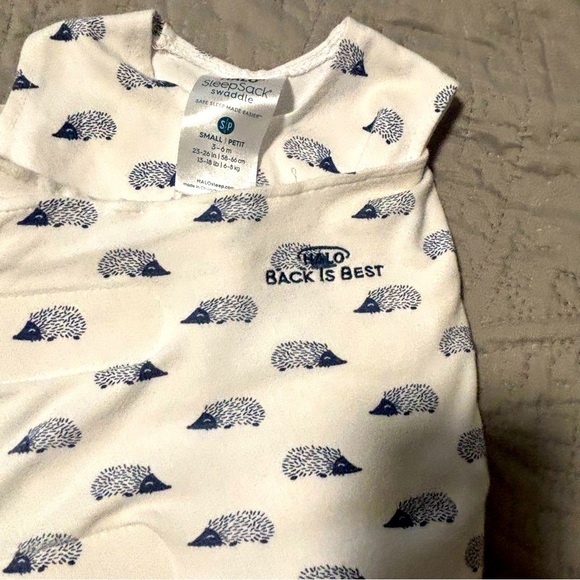 Halo Sleep  sack Swaddle hedgehogs print small - Picture 6 of 6